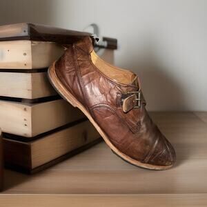 Men's Brown Leather Oxford Shoes
